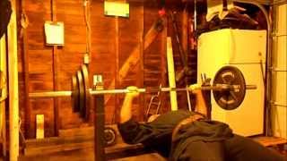 Epic bench press fail Guy falls off bench [upl. by O'Gowan]