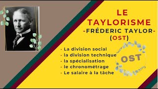 📌EOAE 1ère Bac Sc Eco  Théorie Classique 1👉TAYLOR 🗞 OST🖊Division de travail📍Chronométrage [upl. by Lexerd247]