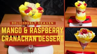 MANGO AND RASPBERRY CRANACHAN CHRISTMAS DESSERT [upl. by Llecrad330]