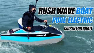 RUSH WAVE Boat electric boat jet ski minirushwave miniboat surfboard electricsurfboard [upl. by Darrej]