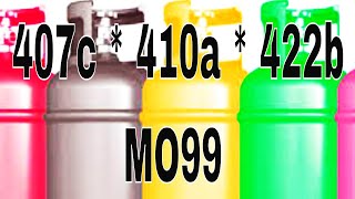 Refrigerant Properties and Charging  R410a R407c 422b 438a MO99 [upl. by Ailecec]