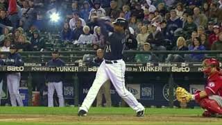 KEN GRIFFEY JR Slow Motion Home Run Baseball Swing Hitting Mechanics Instructions The Kid [upl. by Caddaric]