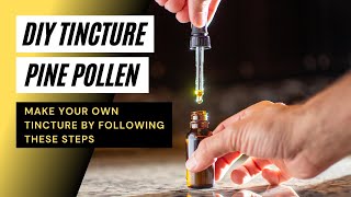 How to Make a Pine Pollen Tincture  Pine Pollen Tinctures Made Easy [upl. by Enaywd]