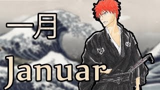 Kalenderzeichnung 2014 Ichigo Kurosaki Januar [upl. by Oilicec891]