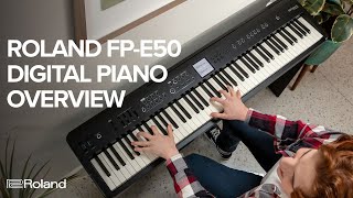 Roland FPE50 Digital Piano with Roland Cloud Expansion Overview [upl. by Ennaylime]