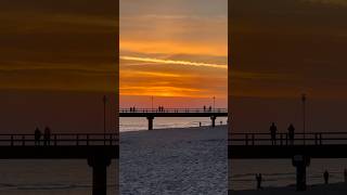 Naturschauspiel am Zinnowitzer Ostseestrand 🌕🌅🫶 nature zinnowitz balticsea sunset beach [upl. by Lupe]