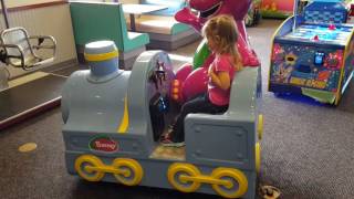 Chuck E Cheese games rides tickets prizes kids [upl. by Atram]