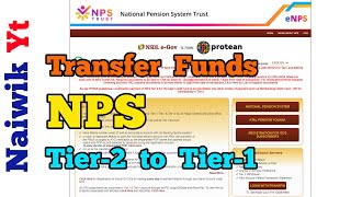 How to Transfer Funds from NPS Tier2 to NPS Tier1 account [upl. by Sonstrom]