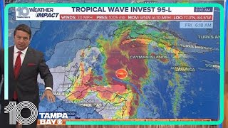 Tracking the Tropics Invest 95L has 50 chance of development [upl. by Fachan]