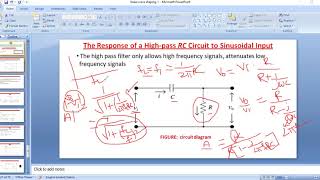 Response of high pass RC circuit for step input and how it acts as high pass filter [upl. by Noroj]