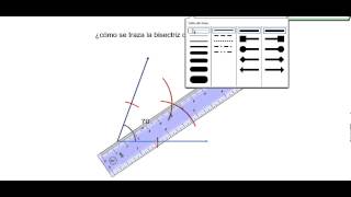 como se traza la bisectriz [upl. by Havens]