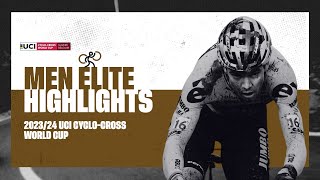 Gavere  Men Elite Highlights  202324 UCI Cyclocross World Cup [upl. by Kape393]