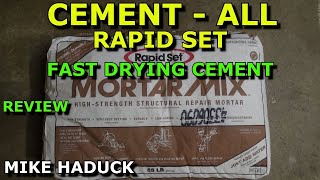 How I use Rapid set Cement all amp Mortar mix fast drying Mike Haduck [upl. by Kiehl]