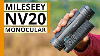 Mileseey NV20 Infrared Monocular Night Vision Review [upl. by Suirradal83]