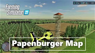 FS22 new 4Fold Map  Papenburger Map Helicopter Travel  LS22 [upl. by Rubetta453]