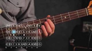 How to Play a D Sharp  E Flat Note  Bass Guitar [upl. by Anrim384]