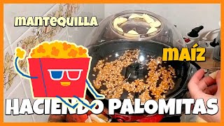 HACER PALOMITAS 🍿 con máquina palomitera 📽️ [upl. by Malarkey973]