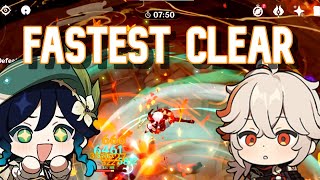 FASTEST Taishan Mansion Domain Clear with Venti  Genshin Impact [upl. by Yanrahc205]