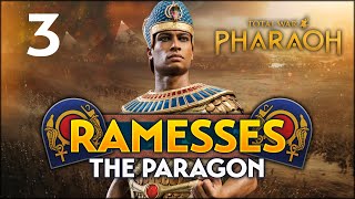 THE FIRST EGYPTIAN CIVIL WAR BEGINS Total War Pharaoh  Ramesses Campaign 3 [upl. by Aicnilav]