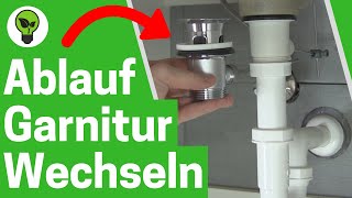 Ablaufgarnitur Wechseln ✅ GENIALE ANLEITUNG Wie Waschbecken Ablaufventil mit Überlauf Austauschen [upl. by Ryann]